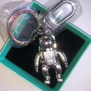 Astronaut Keychain silver